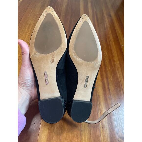 Louise et Cie Women’s size 9 black point ballet flat with strap - Picture 3 of 7